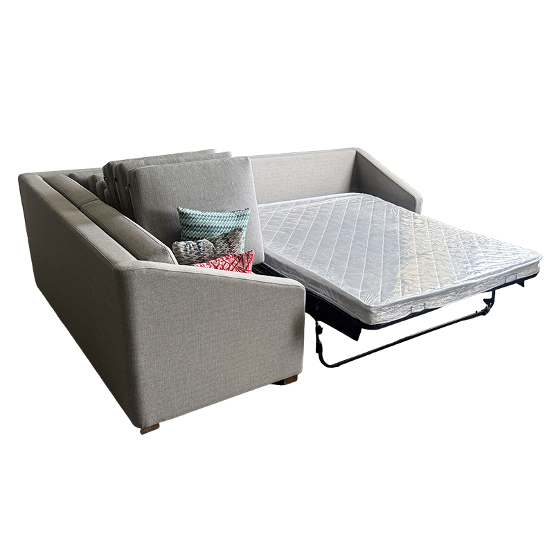 Sofá cama de tela, sofá cama convertible de 2 plazas con colchón para sala de estar Habitación de invitados